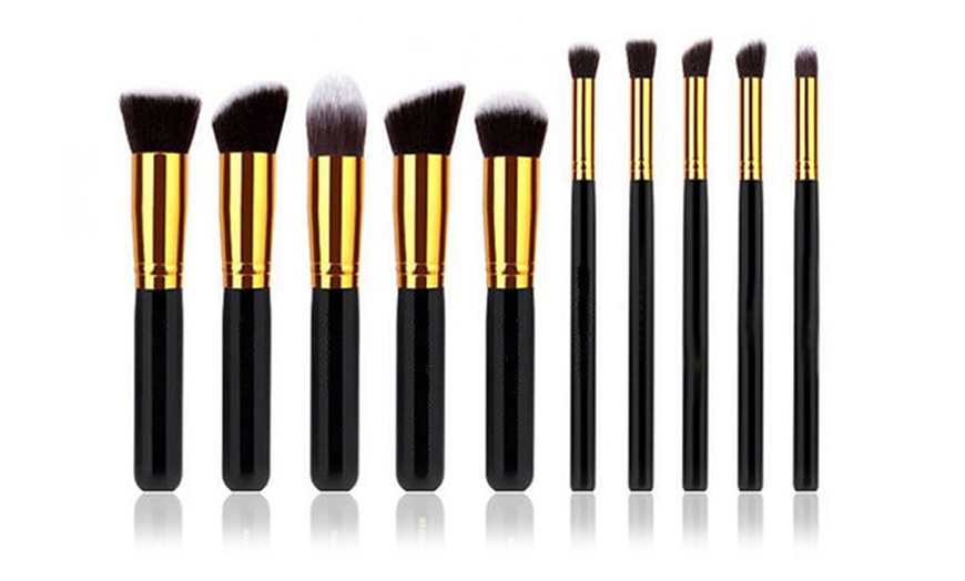 Image 4: Ten-Piece Make-Up Brush Set