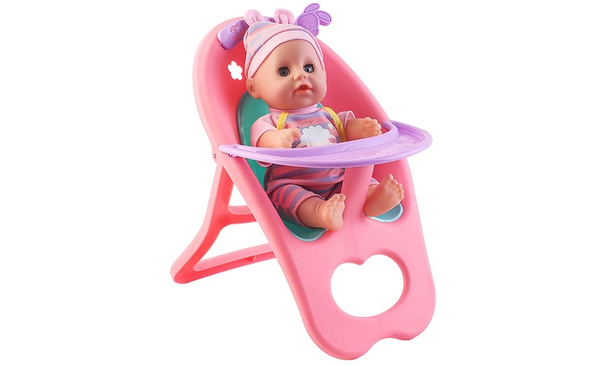 Image 6: deAO 14'' ‘My First Baby Doll’ 15-Piece Play Set