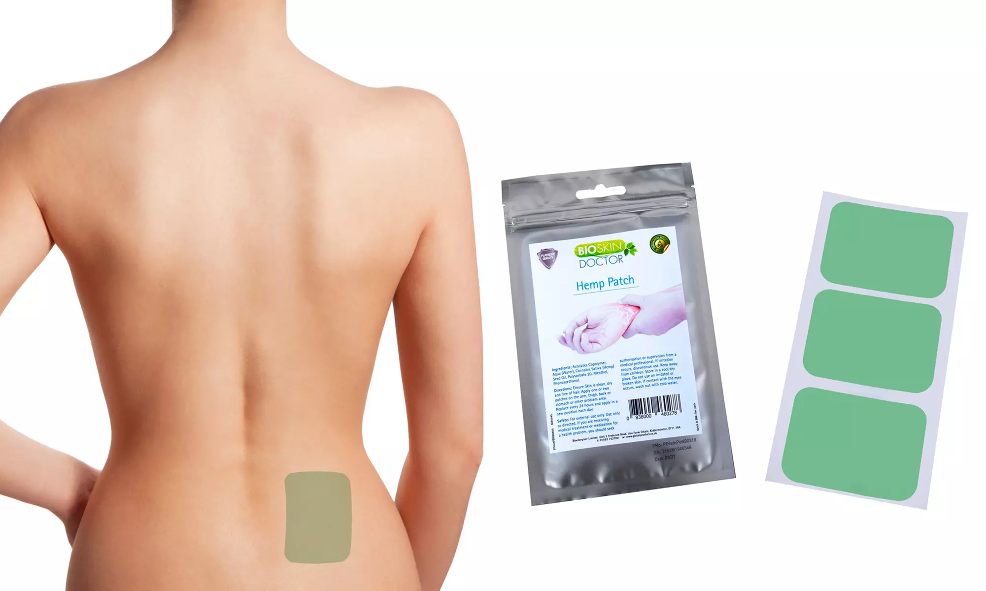 20, 40 ou 60 patchs à base de chanvre - Primary Image