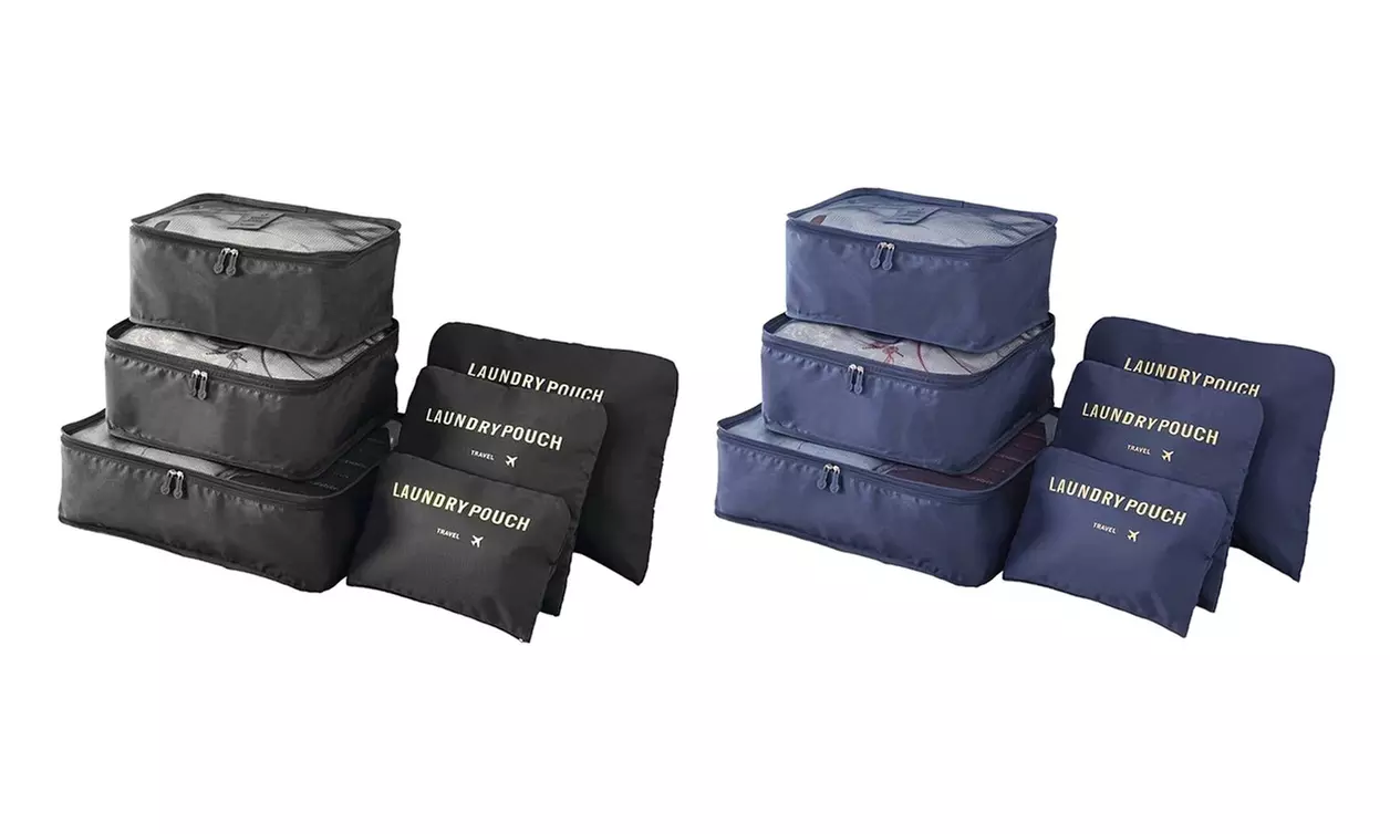 1x oder 2x 6-teiliges Koffer-Organizer-Set