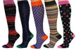 Rexx Women's Patterned Knee-High Compression Socks (3 or 5-Pairs) - Second Medium