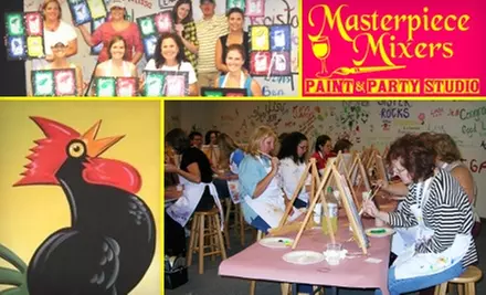 $10 for a Two-Hour Painting Class at Masterpiece Mixers Paint & Party Studio (Up to $25 Value) - Primary Image