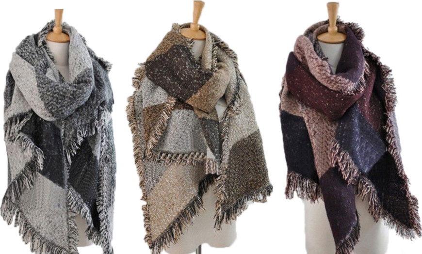 Image 1: Oversized Fashion Scarf