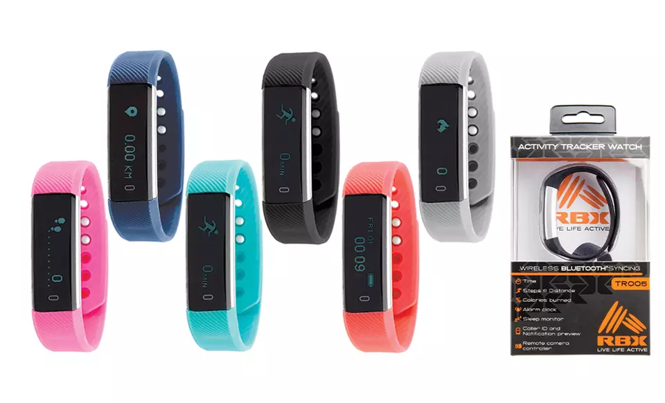 RBX Active TR5 Waterproof Bluetooth Fitness Tracker with Touchscreen - Primary Image