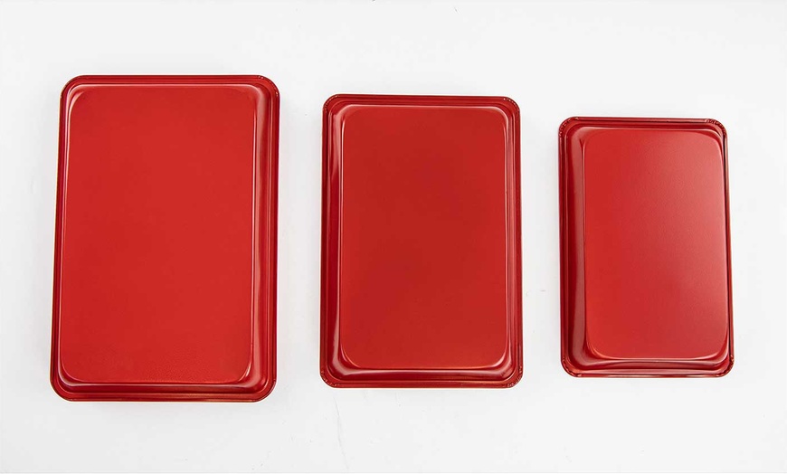 Image 11: ASAB Three-Piece Baking Tray Set