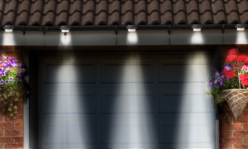 Image 2: Two- or Four-Pack of LED Solar Gutter Lights