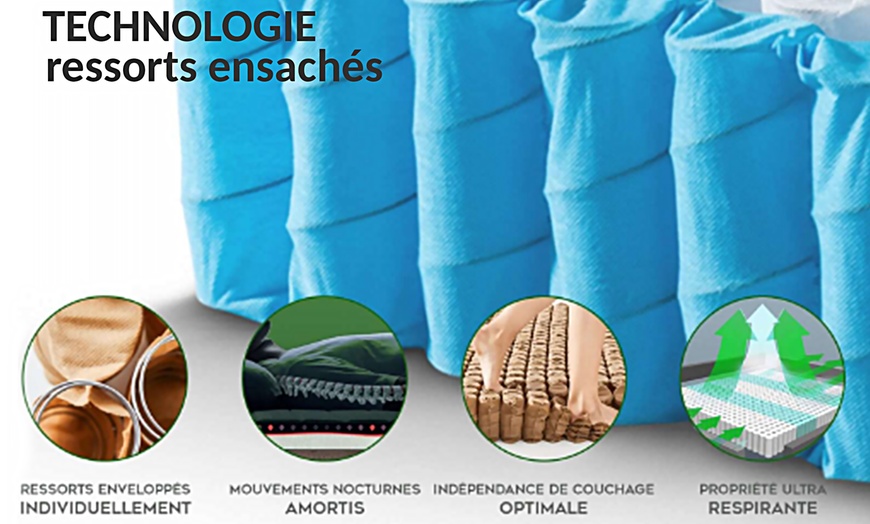 Image 7: Sampur Biconfort matras met 2 comfortzones: zacht en stevig