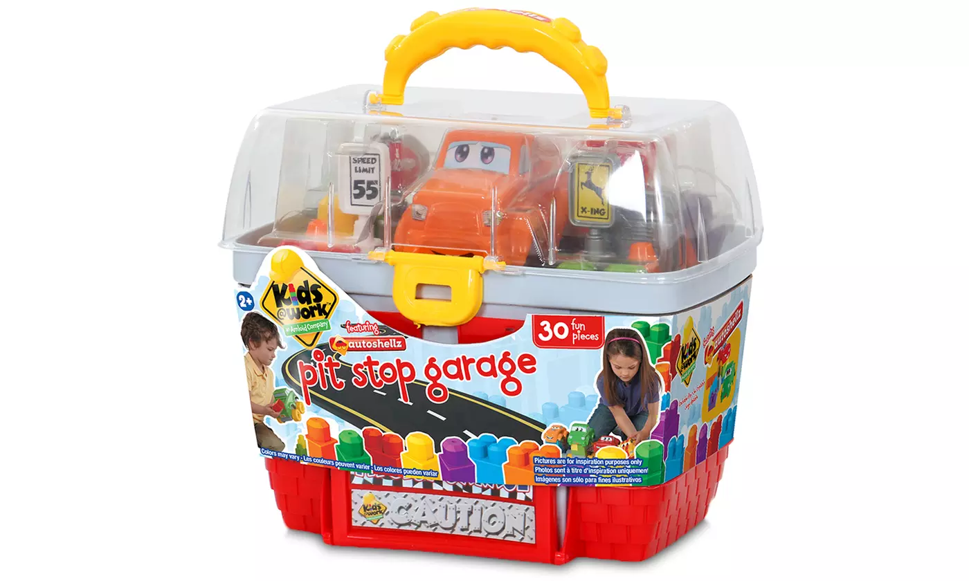 Amloid Autoshellz Pit Stop Garage Set (30-Piece) - Second Medium
