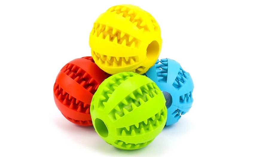 Image 3: Dog Chewing Ball Toy