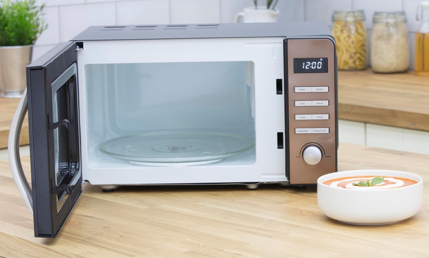 Image 2: Swan Copper Digital Microwave