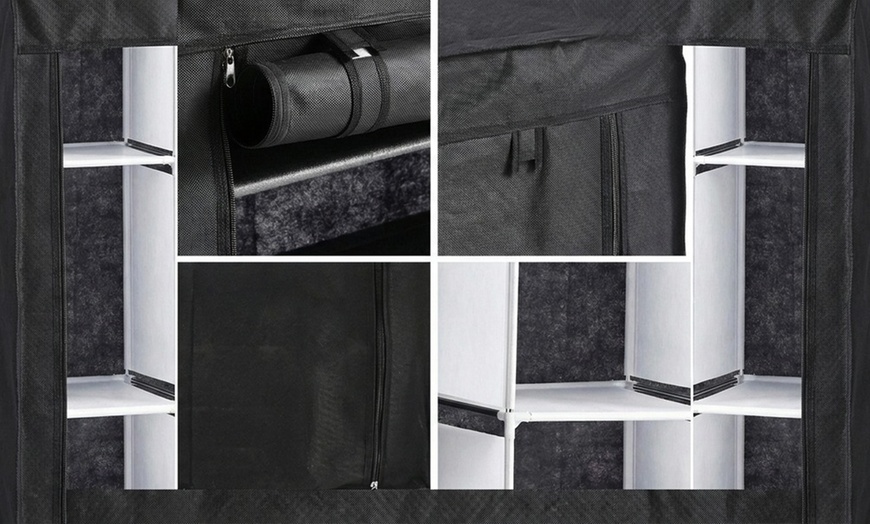 Image 2: Kledingkast van textiel 'Armando'