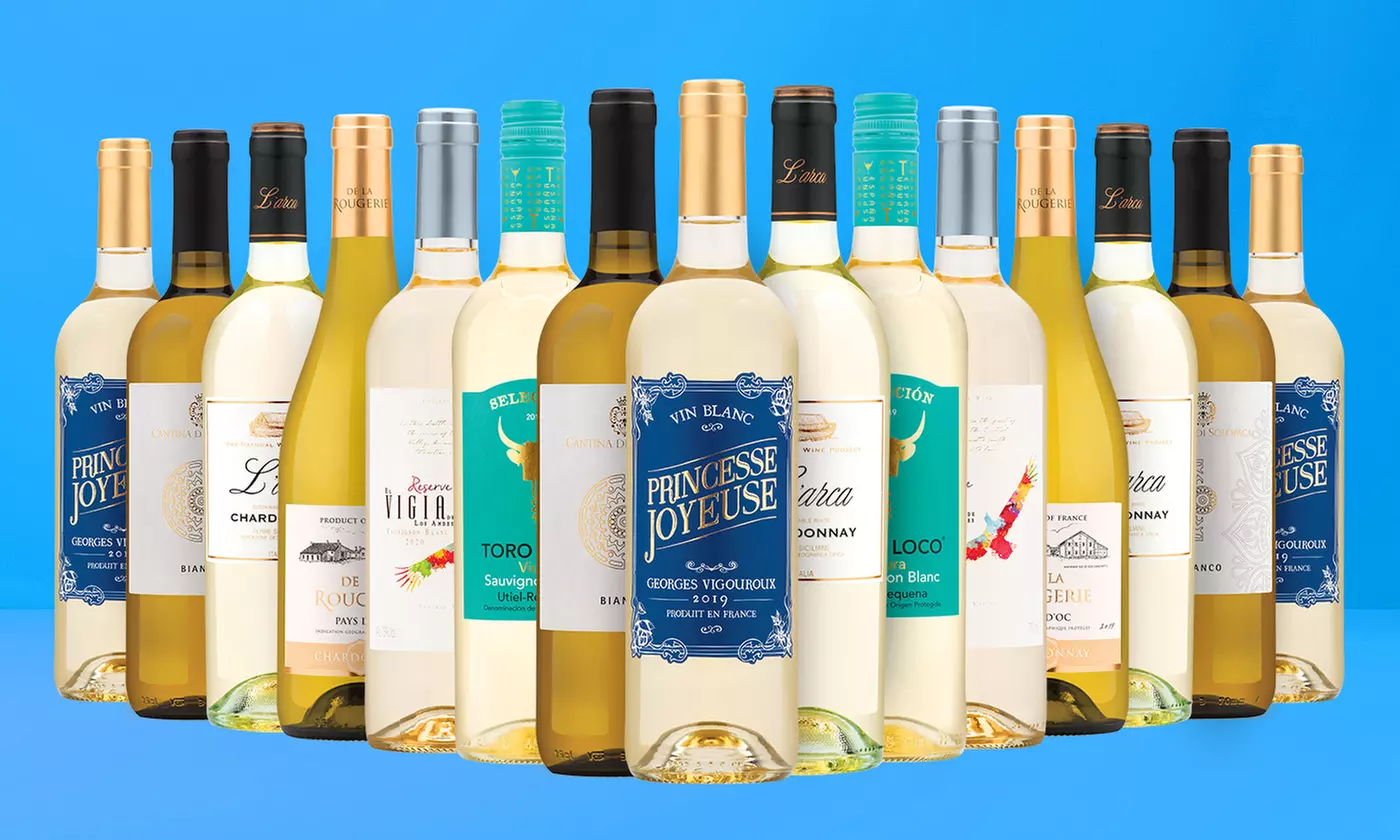 6-, 12-, or 15-Bottle Packs of Patio Sipping White Wines from Wine Insiders (Up to 69% Off) - Primary Image