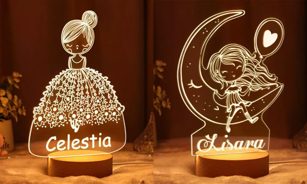 Design-Nachtlicht für Kinder mit Namen von Justyling