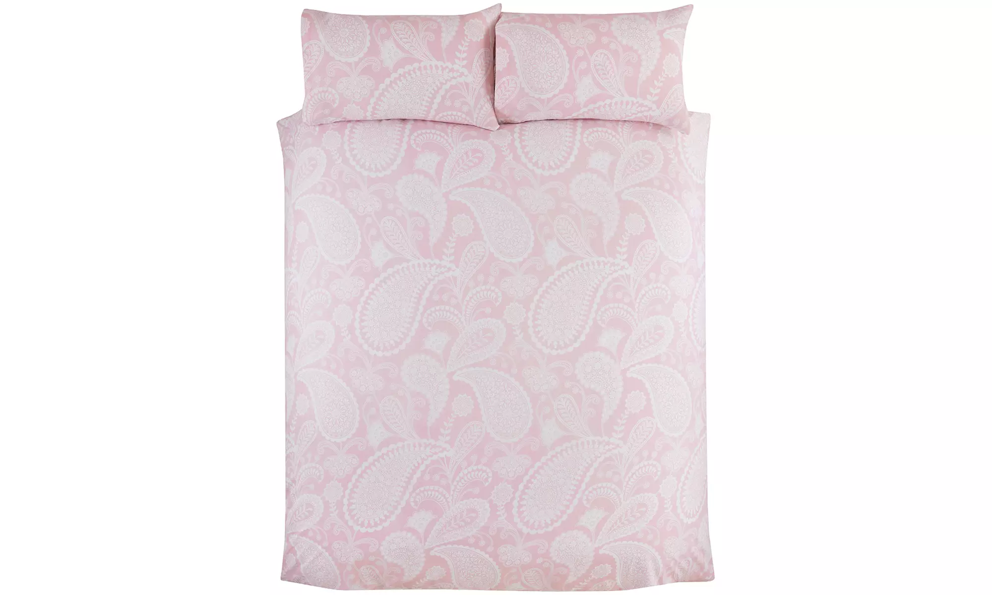 Paisley Floral Reversible Polycotton Paisley Duvet Set with Pillowcase