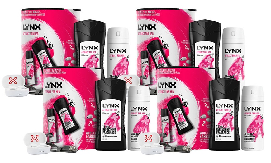 Image 4: Lynx Attract for Her Duo and Wireless Earbuds Gift Set