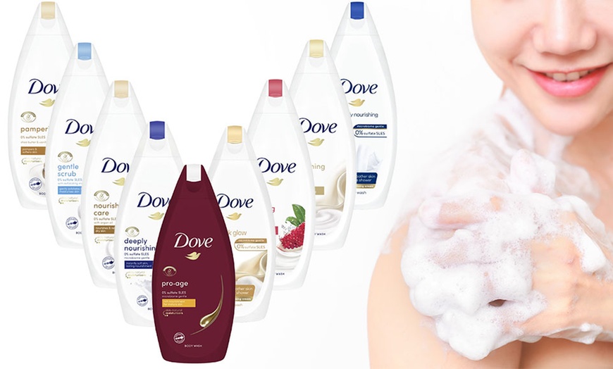 Image 2: Six Dove Cream Body Washes