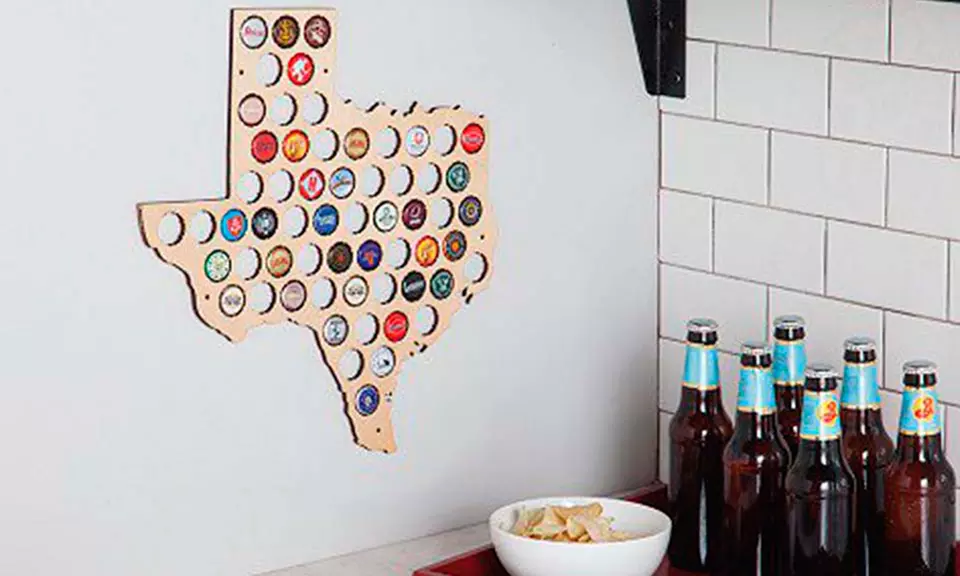 Beer Cap Maps of 49 States - Primary Image