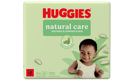 Huggies Unisex Infant Brown Natural Care Pf Baby Wipes Sensitive Unscented: Three Packs