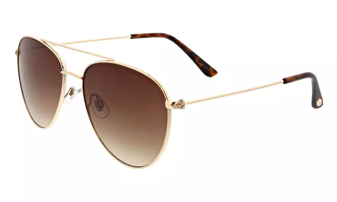 Oscar de la Renta Oscar Classic Slim Aviator Sunglasses for Women