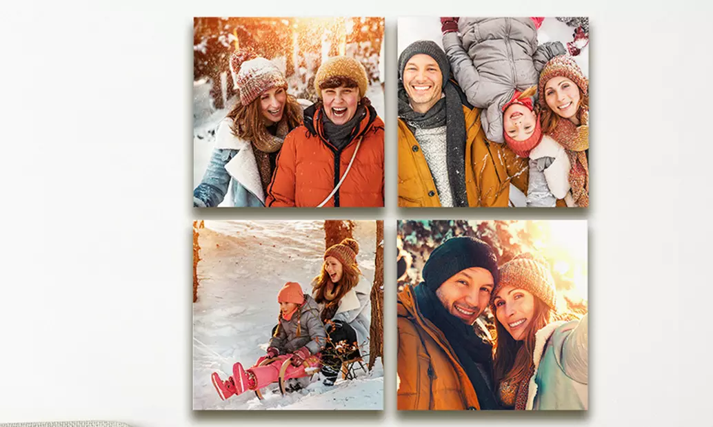 Moment op metaal: geprinte foto op aluminium