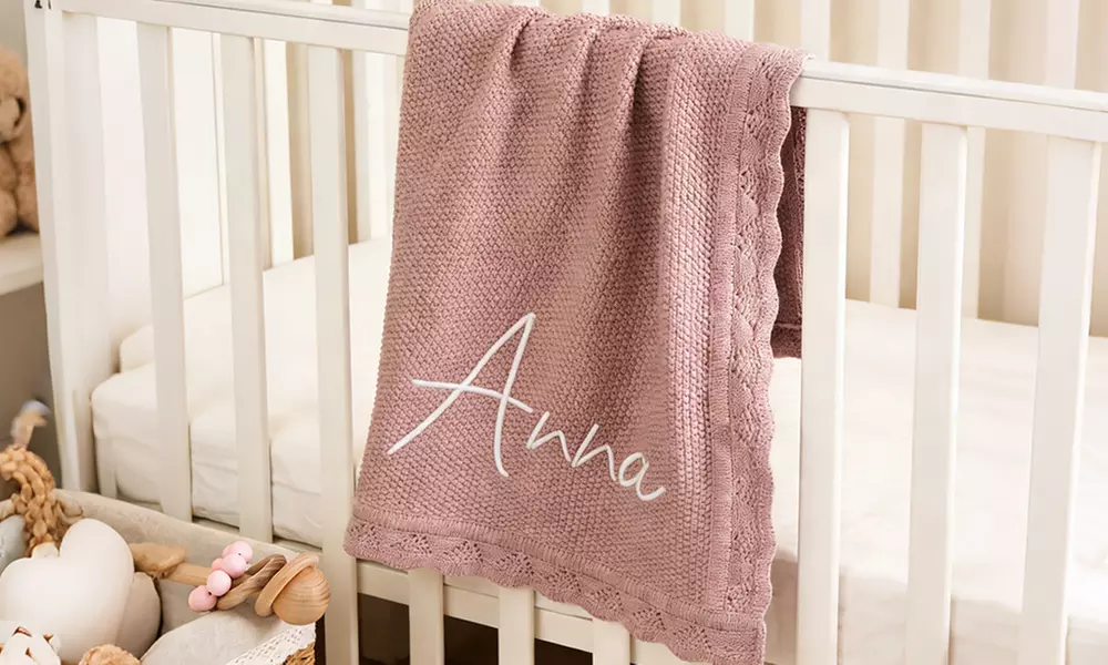 Wrap Your Baby in Love - Custom Embroidered Baby Nap Blankets (Up to 85% Off)