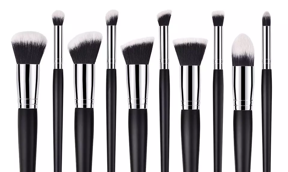 Mini Travel Kabuki Brush Set (10-Piece) - Second Medium