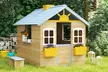 Outsunny Wooden Kids Playhouse - Image 3