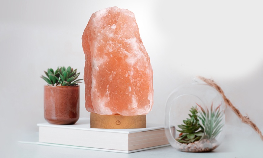 Image 5: One or Two Himalayan Salt Lamps with Dimmer and Flame