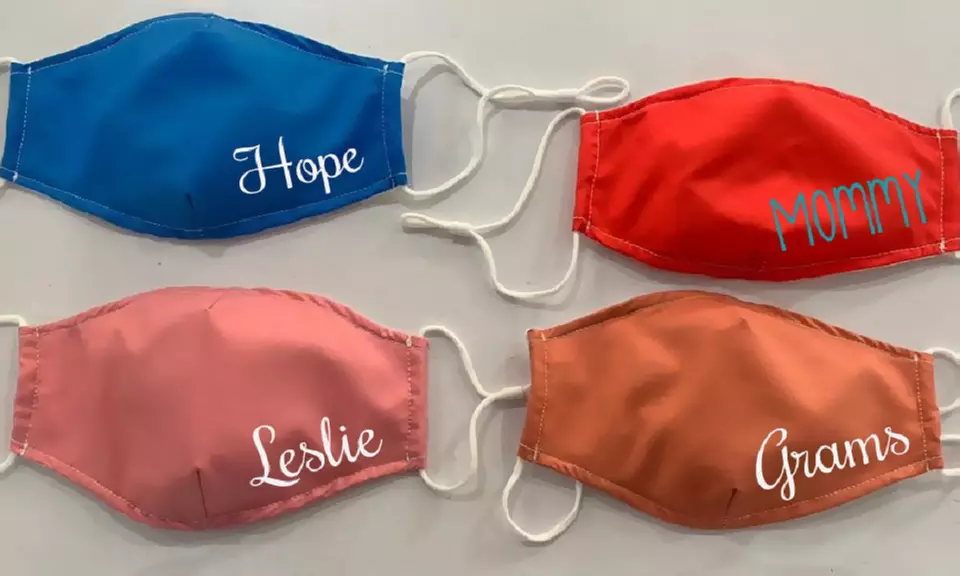 Personalized Non-Medical Cloth Face Masks from VioletFox (Up to 55% Off). Four Options Available. - Second Medium