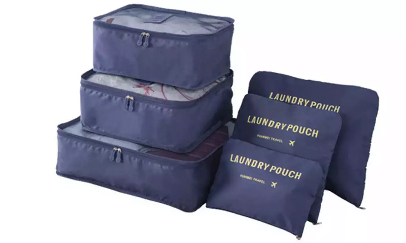 1x oder 2x 6er-Set Gepäck-Organizer