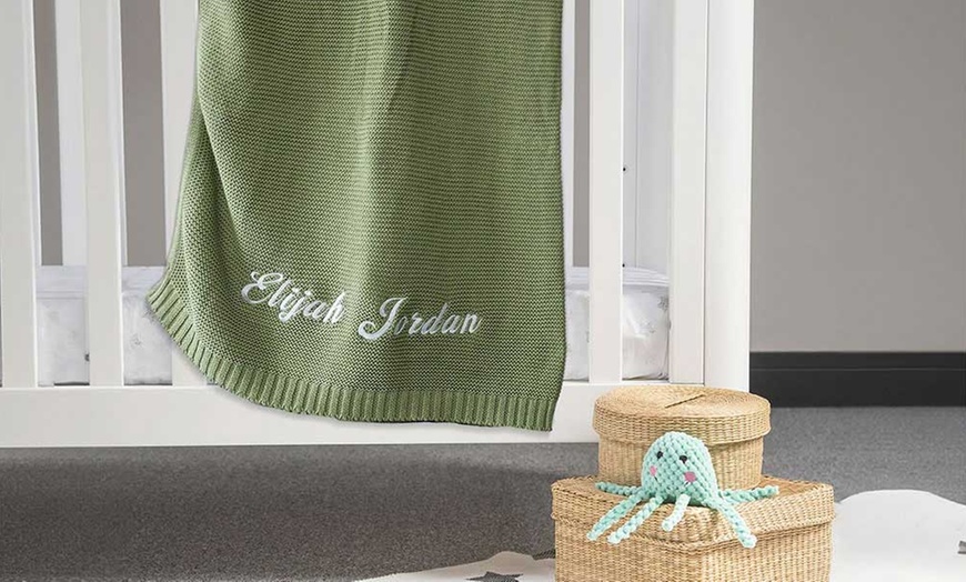 Image 8: Personalized Embroidery Baby Blankets