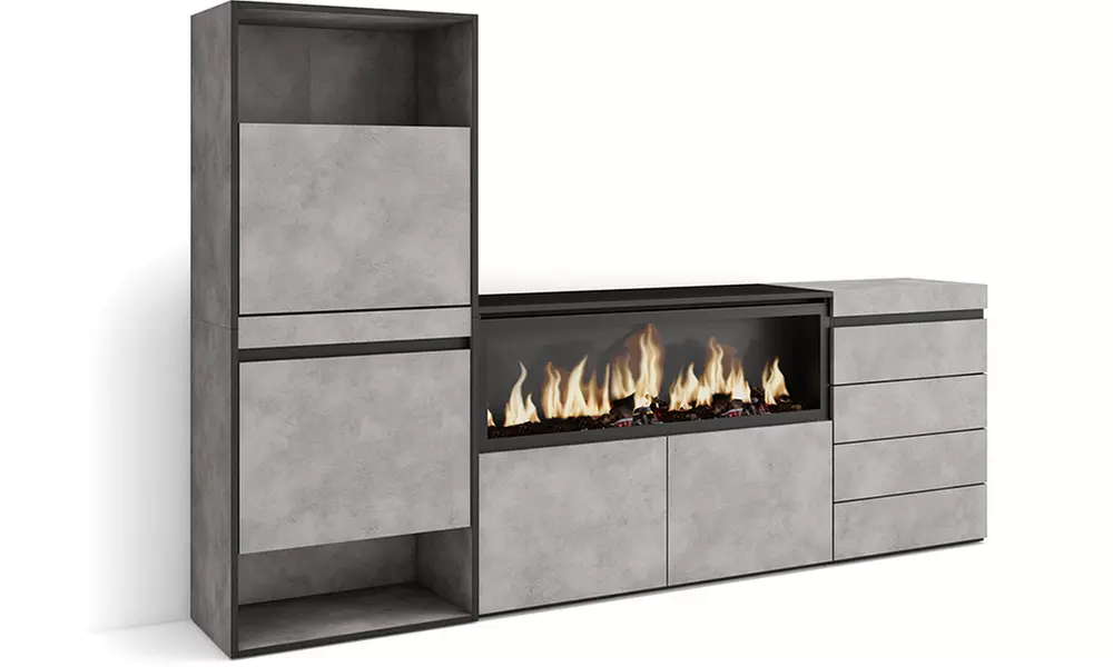 Scarpiera, Credenza, Camino elettrico