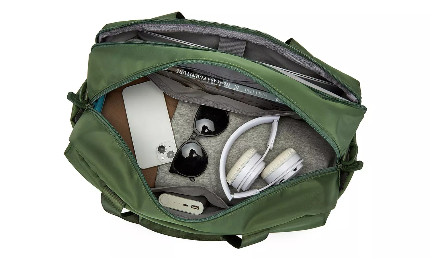 Clearance Kono 19L Water-Resistant Travel Bag with Laptop Sleeve