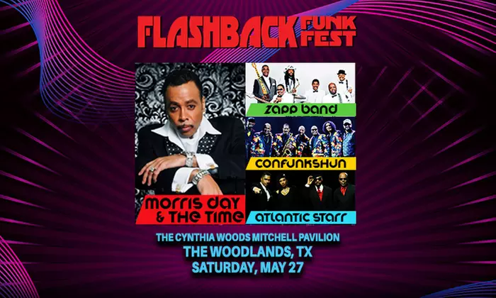 Flashback Funkfest Featuring Morris Day & The Time on May 27 at 5 p.m. - Primary Image