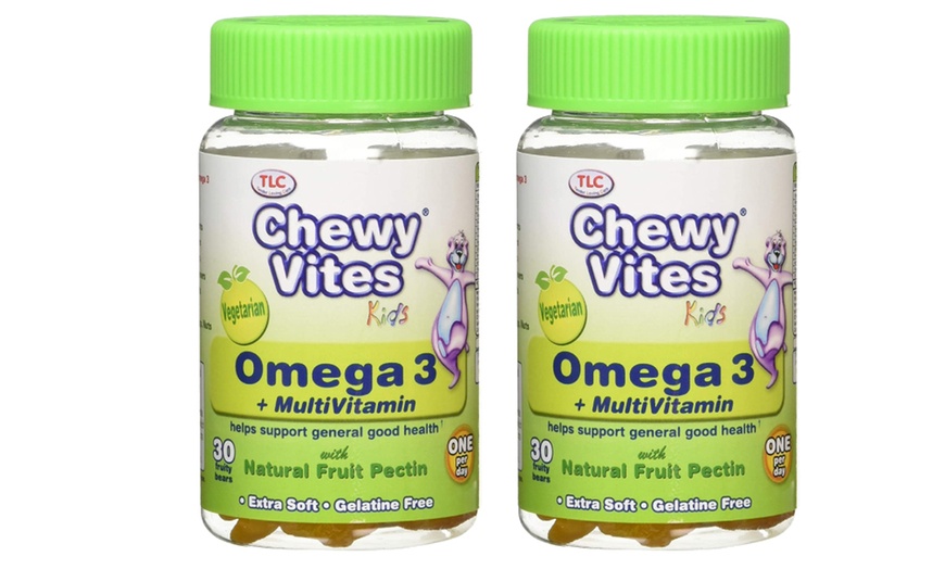 Image 1: Chewy Vites Kids' Omega 3 and Multivitamin Gummies