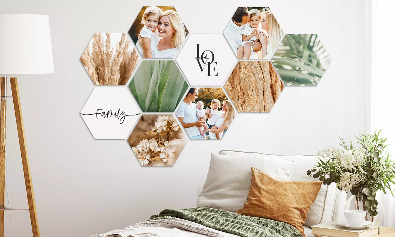 Muchopix hexagone, taille au choix, sur Hellodeco