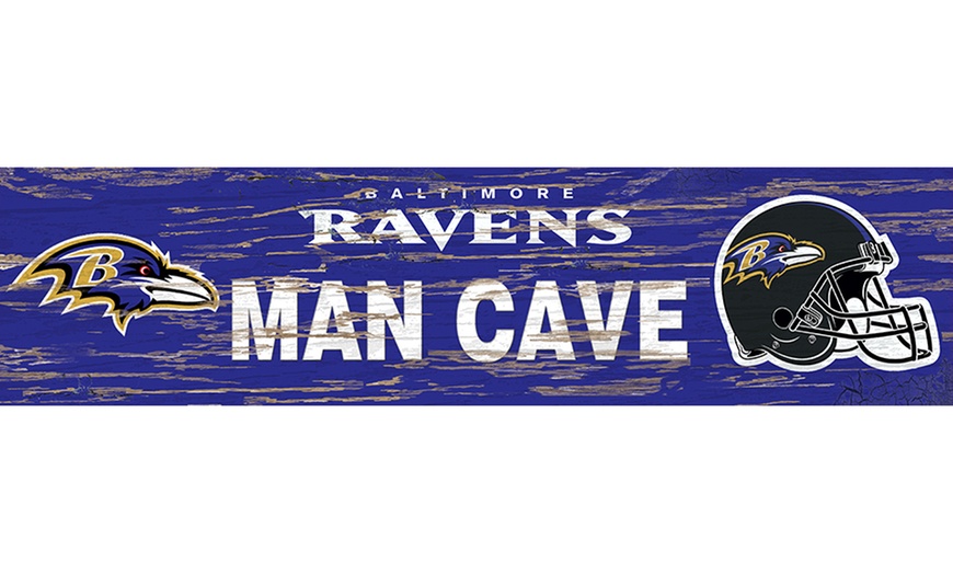 Distressed NFL Man Cave Sign | Groupon Goods