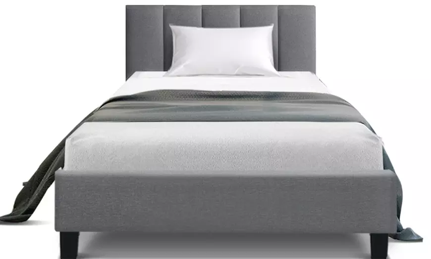 Image 30: Contemporary Plush Bed Frame