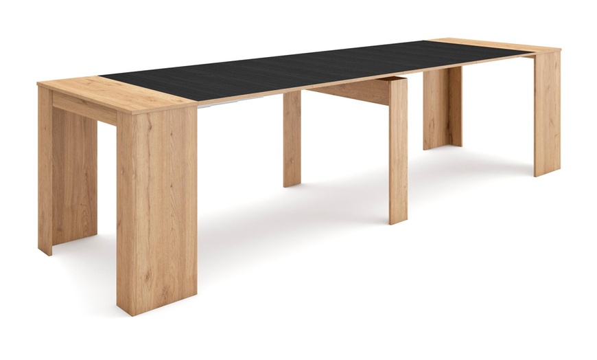 Image 33: Extendable Console Table for 6 people and up to 14 people