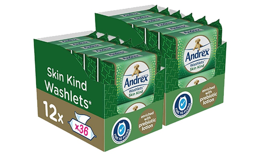 Image 3: Andrex Washlets Flushable Toilet Tissue Wipes