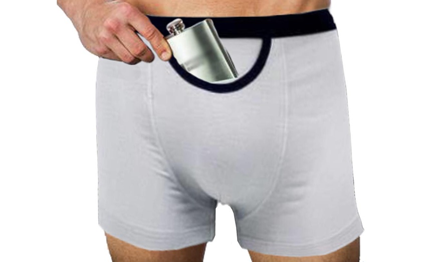 Image 4: Boxer Shorts with Flask Pouch