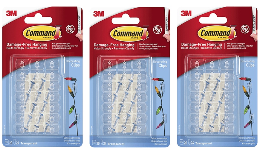 Image 3: 3M Command Xmas Decorating Clips