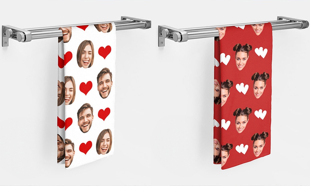Personalisierbares Handtuch mit Porträt-Foto