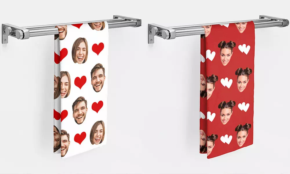 Personalisierbares Handtuch mit Porträt-Foto