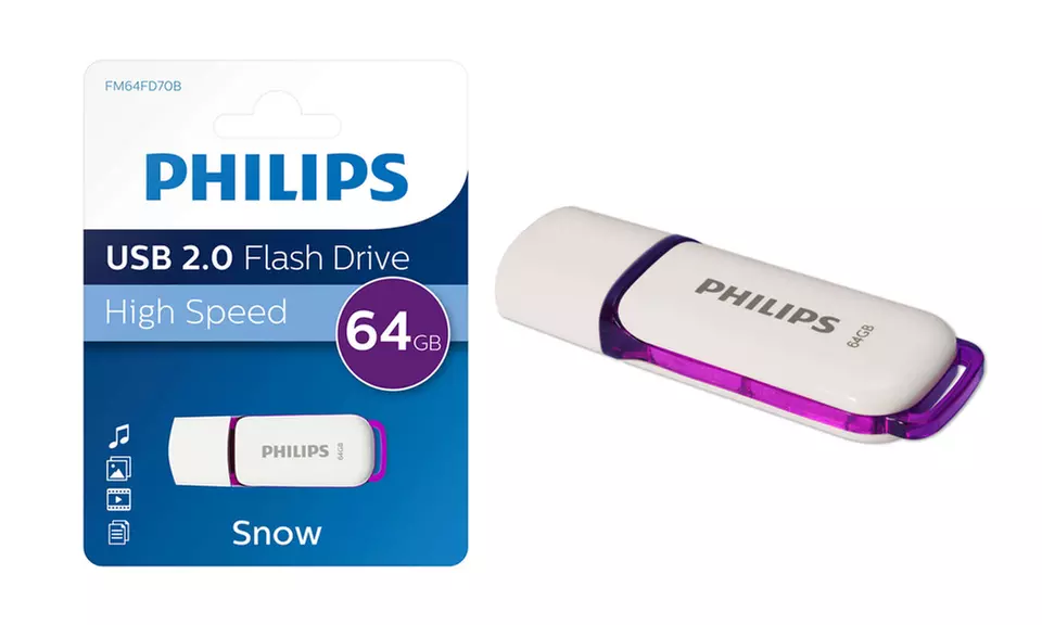 1 clé USB Philips Snow Édition 2.0 de 16 à 64 Go - Second Medium