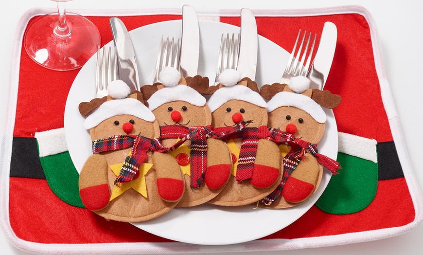 Image 3: Christmas Cutlery Holders