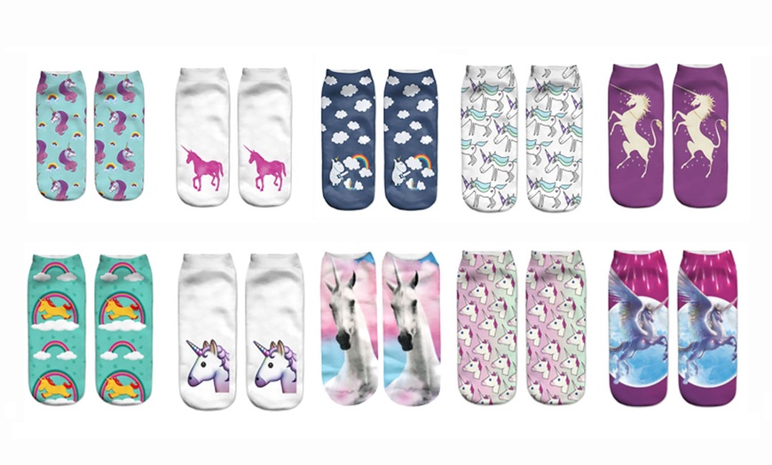 Image 1: Multipack Unicorn Socks