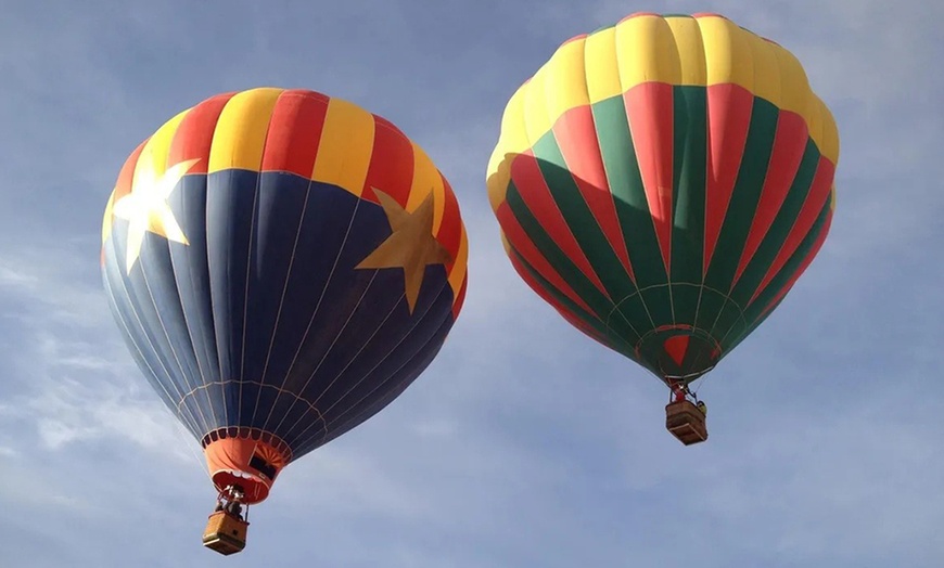 Image 1: Arizona Sunrise Sonoran Hot Air Balloon Flight for Up to Eight People
