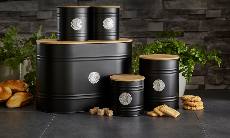 Image 11: Neo Five-Piece Canister Tin Set