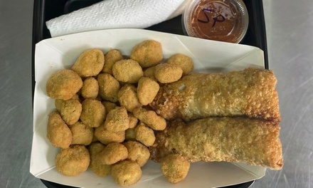 Glo's Combo for One Regular (3 Egg Rolls, 1 Choice of Side, 1 Soft Drink) - Glos Rolls